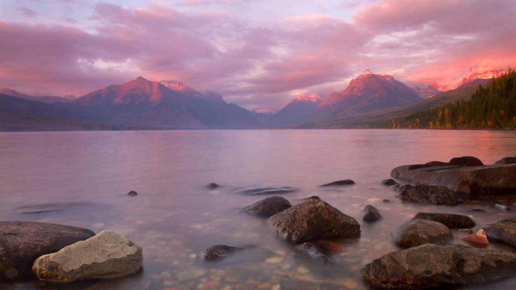 Lake McDonald in glacier national park lodging